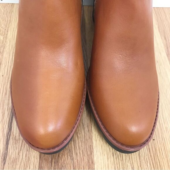 NATURALIZER Verney Brown Leather Chelsea Boot Lug Sole Weatherproof Size 9.5 New - Picture 4 of 15